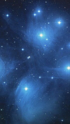 The Pleiades Star Cluster Mobile Wallpaper
