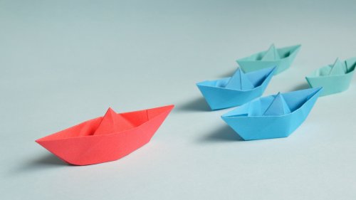 Paper Boats HD Desktop Wallpaper